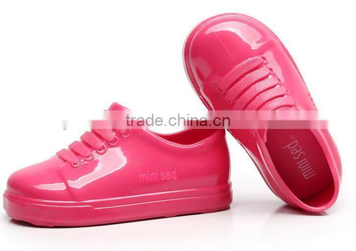 Kids jelly boots, melissa boots for girls, solid color mini melissa kids rain boots