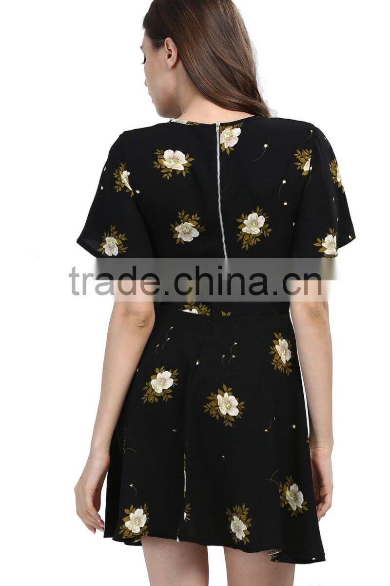 Wholesale Very Hot Women Pretty Multi Color Floral Printed Maxi Dress For Wholesale 2017