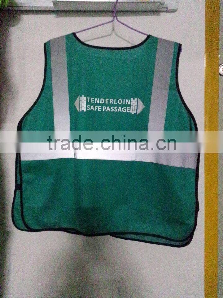 customized cheap 3m blue mesh fabric reflective safety vest