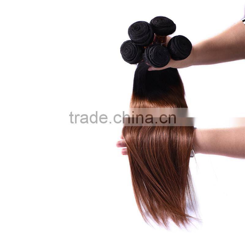 7A Ombre Hair Extensions 1B/30# Brazilian Virgin Hair Cheap Ombre Brazilian Hair Straight