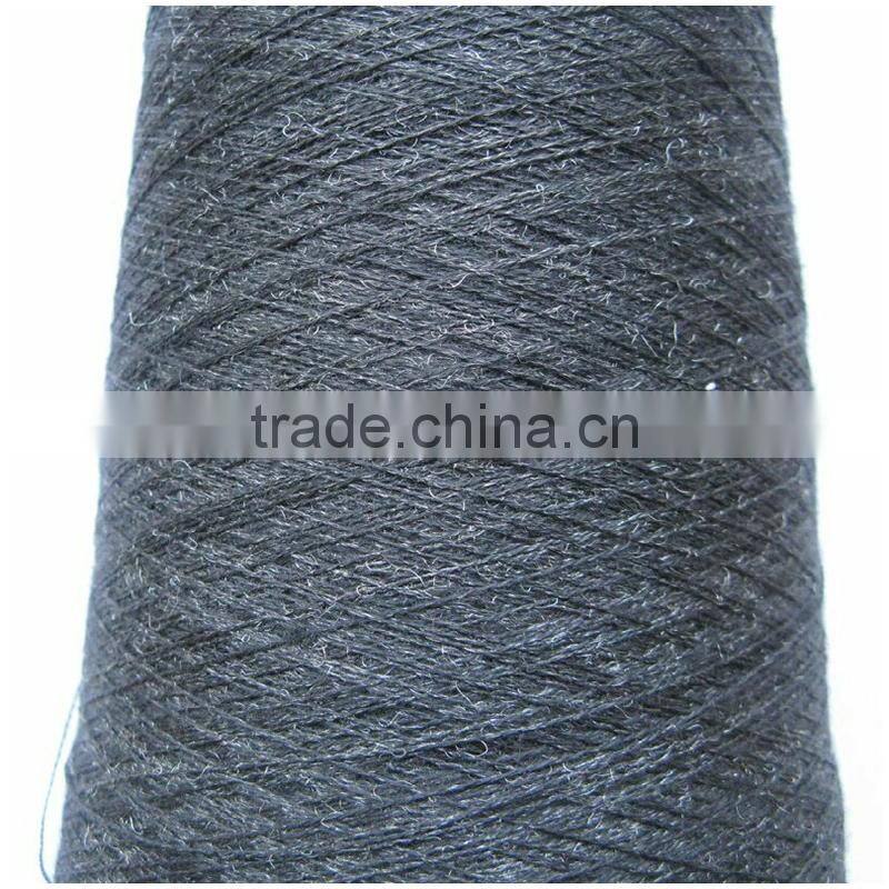 silver metallic knitting yarnsilver fiber yarn for touch screen gloves