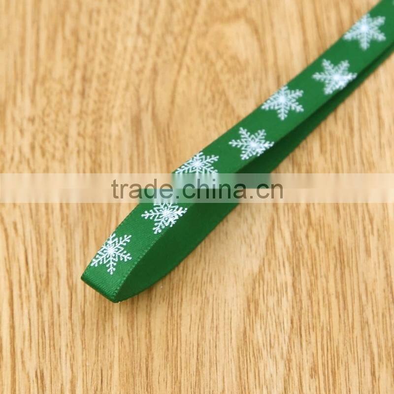 Decorative Halloween Printed Polyester Satin Ribbon