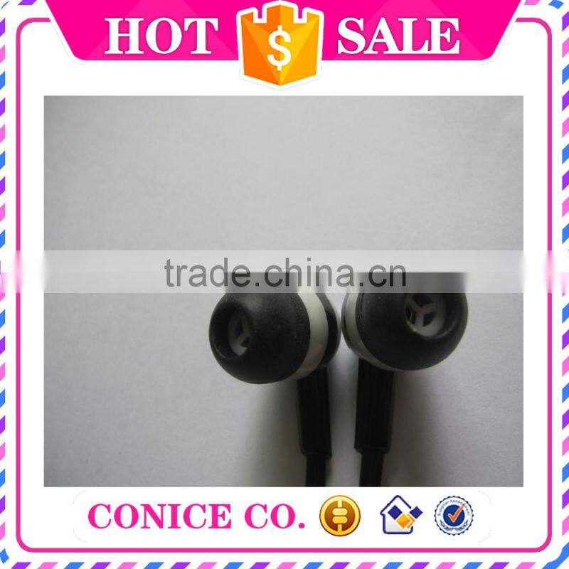wholesale in ear earphone price with silicone earphone rubber cover for mp3