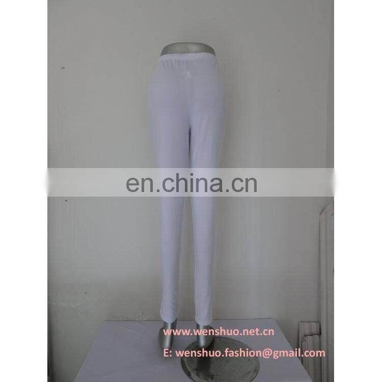 Pure White Professional Custom Europe Size Women Leggings