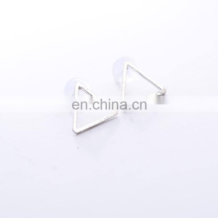 Star and moon studs square jakets earring
