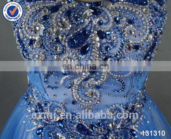 bling bling ice blue short puffy homecoming dress made in China