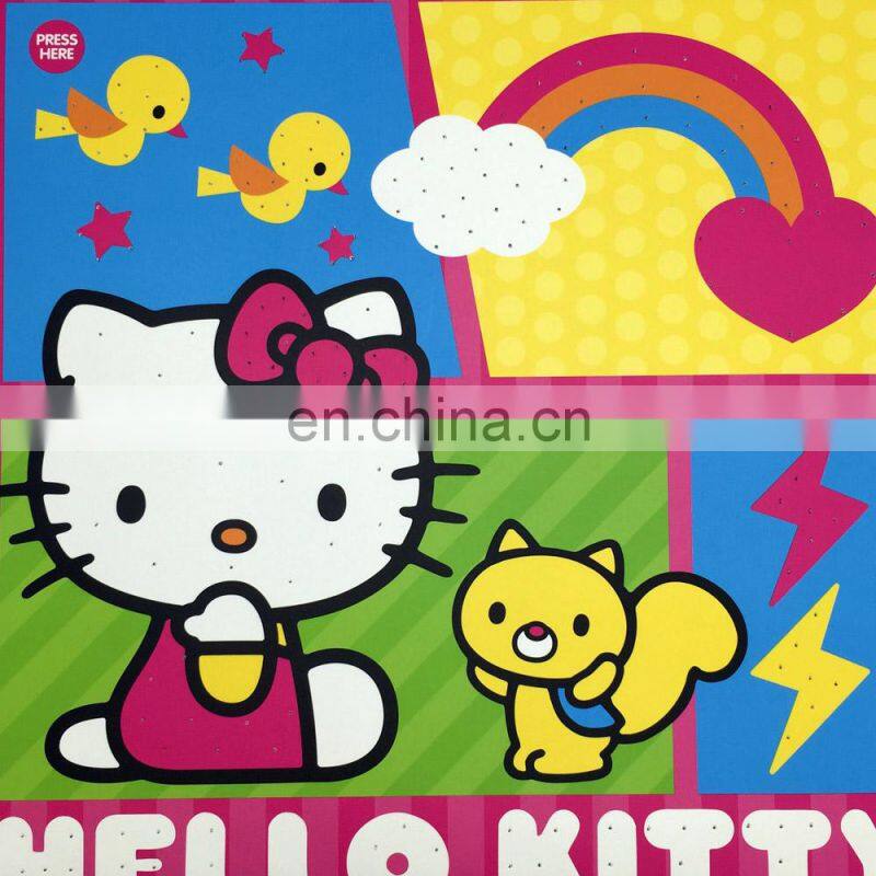 Press button fiber Optic Light up Desktop Calendar