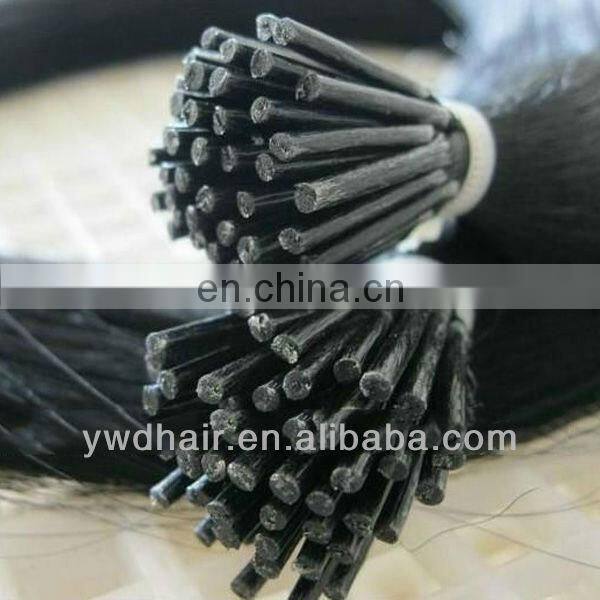 NICE QUALITY Indian pre tipped keratin hair extensions/virgin pre bonded fusion hair extensions/pre bonded hair extensions