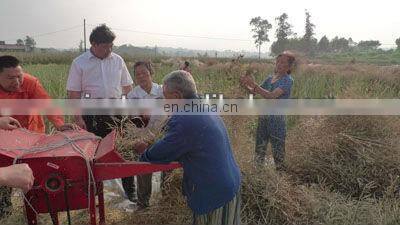 hot sale small multi function 1.5kw 2.2kw Agricultural Wheat Thresher for home use
