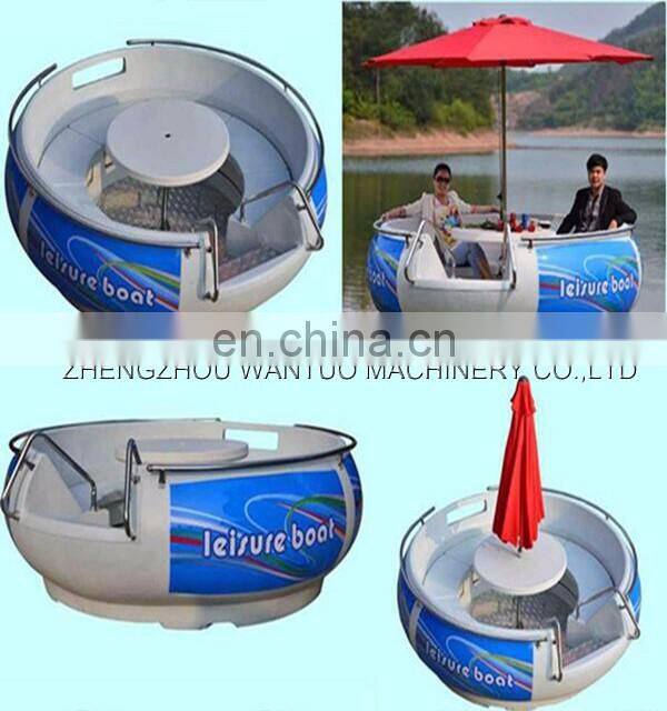 Leisure bbq donut boat price/electric water donut boat