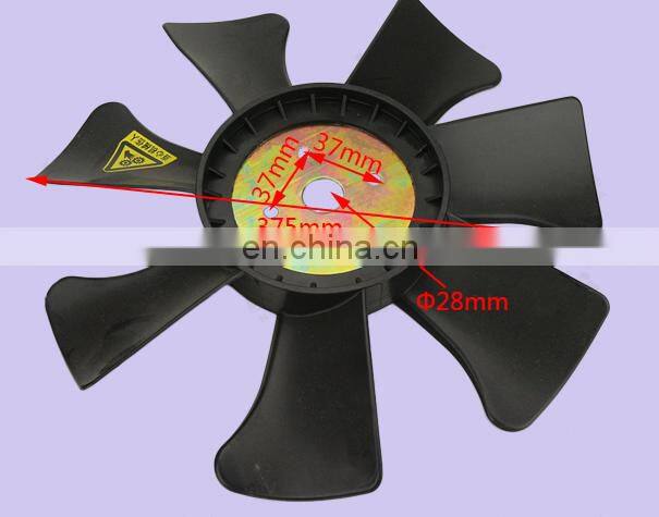 Engine spare parts fan blade for C490BPG 490B-41100-1 F380-28-52-7 490B411001 F38028527