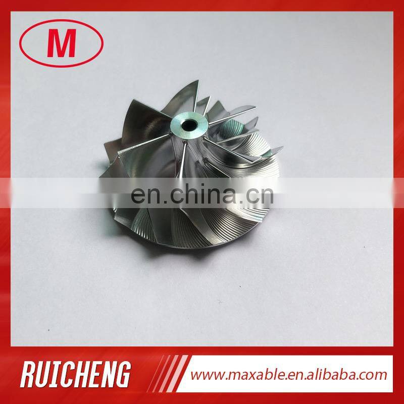 TD03 14T close 39.55/51.00mm 6+6 blades Turbo Billet/milling/aluminum 2618 compressor wheel