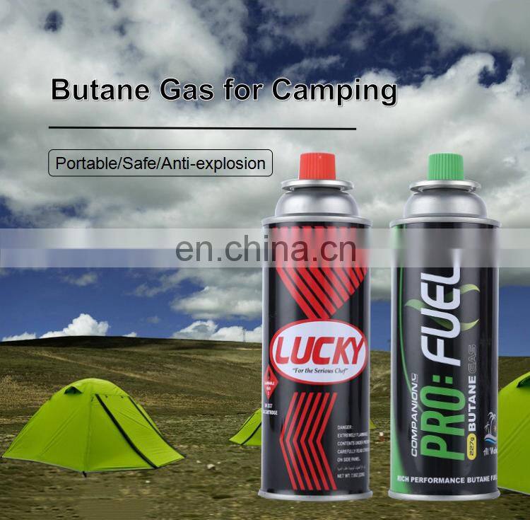 refill 220g - 250g Butane Aerosol Gas Cartridge for camping