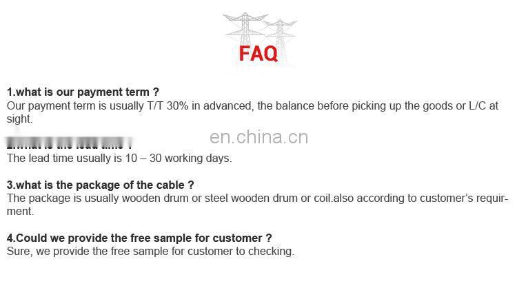 Huadong 3.35mm/4.72mm cable acsr bear/dog conductor sizes
