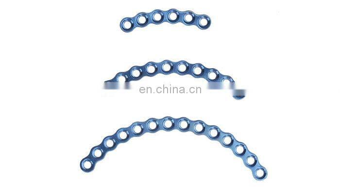 Factory Price Orthopedic Surgical Instruments 1.5mm Arc Locking Plate Maxillofacial Implant Bone Surgery