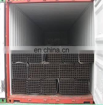 Hollow section steel pipes RHS SHS carbon black pipes st 37 steel