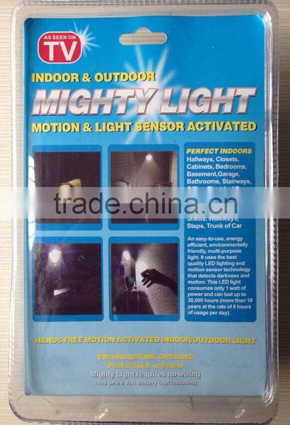 Indoor motion sensor day night light