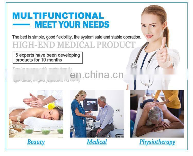 electric treatment bed therapy lumbar traction bed for sale