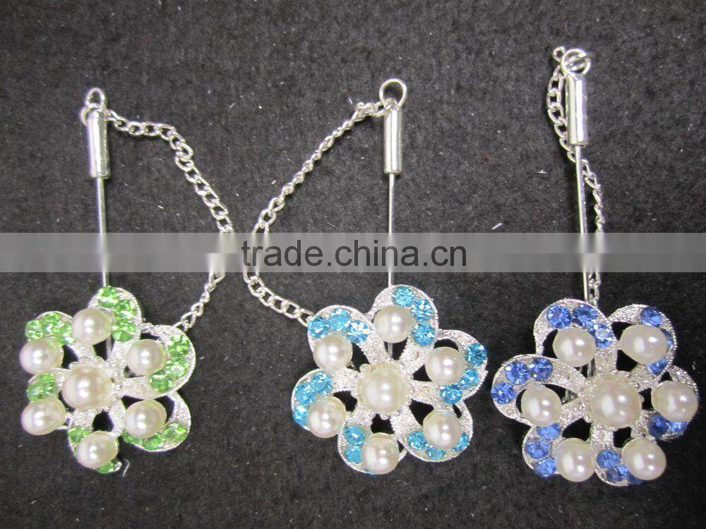 B075 HOT SALE 2014 MUSILM BROOCH HIJAB SCARF PINS
