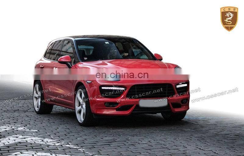 Small body kit for porshe Cayenne 958 converted toTE style body kit with frp