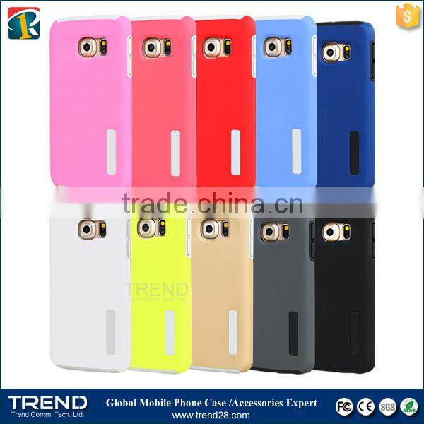 china supplier hybrid combo cover case for samsung galaxy s6 edge
