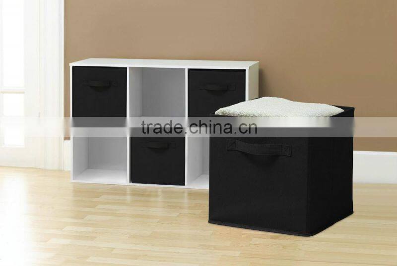 Household Non-woven Foldable Storage Cube Basket Bin set of 6