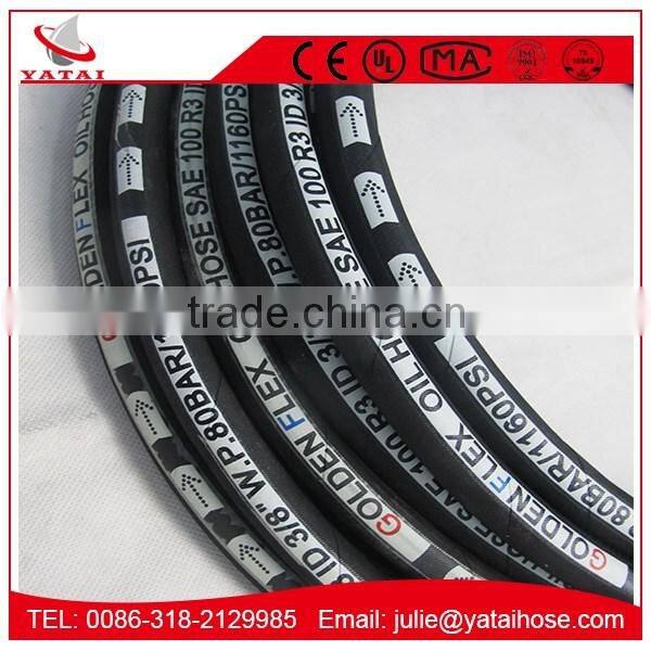 Hebei Professional Manufacturer DIN-EN 856 4SH Hydraulic Rubber Hose