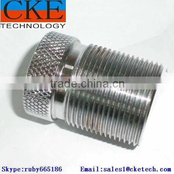 Custom Aluminum Machined CNC Turning Knurling Tube Parts