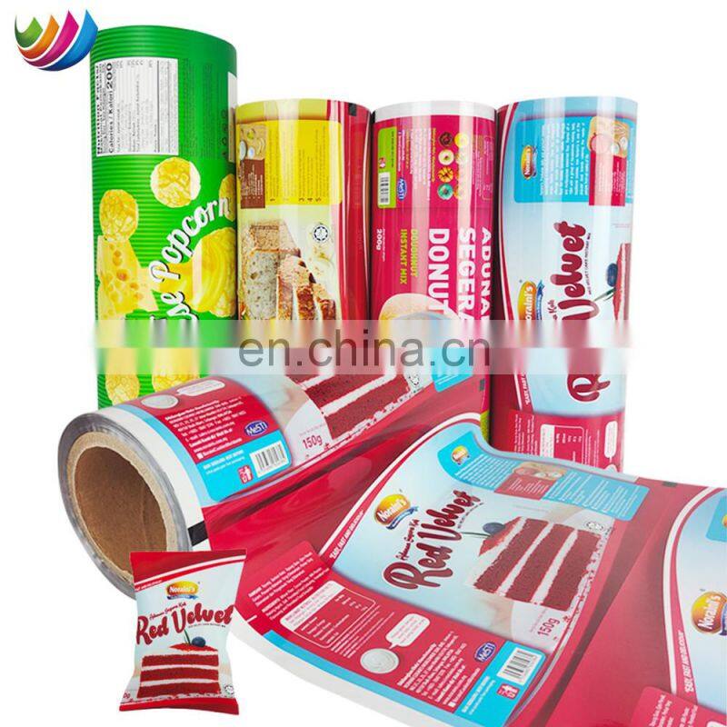 Custom Food Plastic Film OPP Vmpet PE PET CPP BOPP Pet Film For Cake Candy Chocolate Chips Coffee Tea Milk Powder Food Packaging