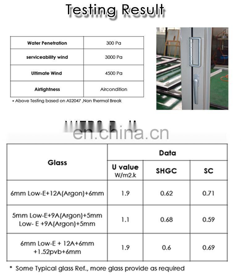 YY Home US Standard High Quality Aluminium Casement Window