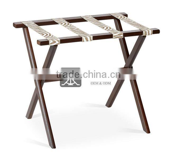LG-030 Hotel Bedroom Furniture Solid Wood Luggage Rack