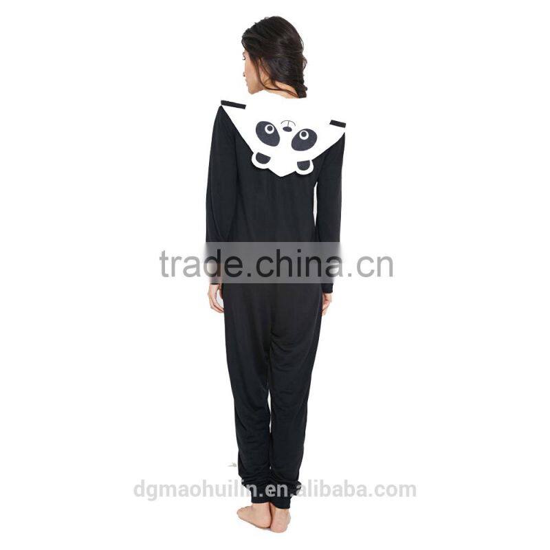 china supplier cheap panda adult jumpsuit pajama