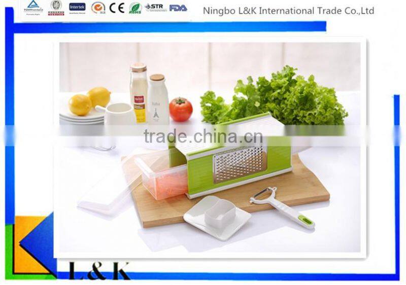 Muti function plastic vegetable slicer , vegetable chopper, grater