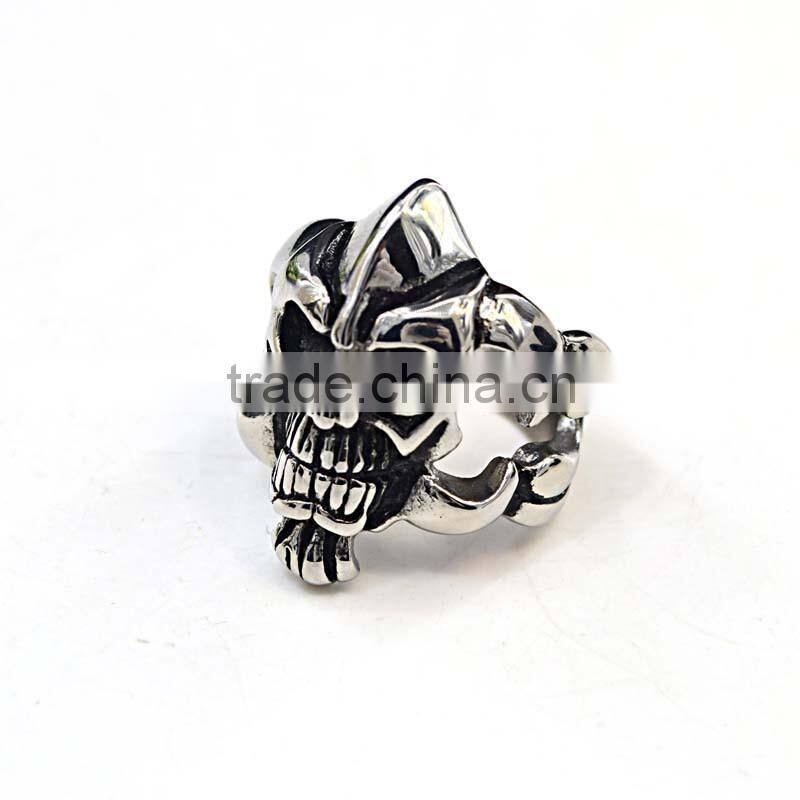 stainless steel jewelry ally express cheap wholesale man skull ring