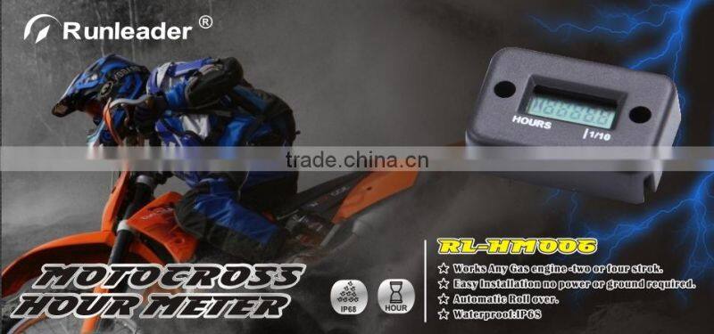 Waterproof Digital Inductive GAS engine Hour Meter for motorcycle atv generator lawn mower outboard boat marine snowblower UTV