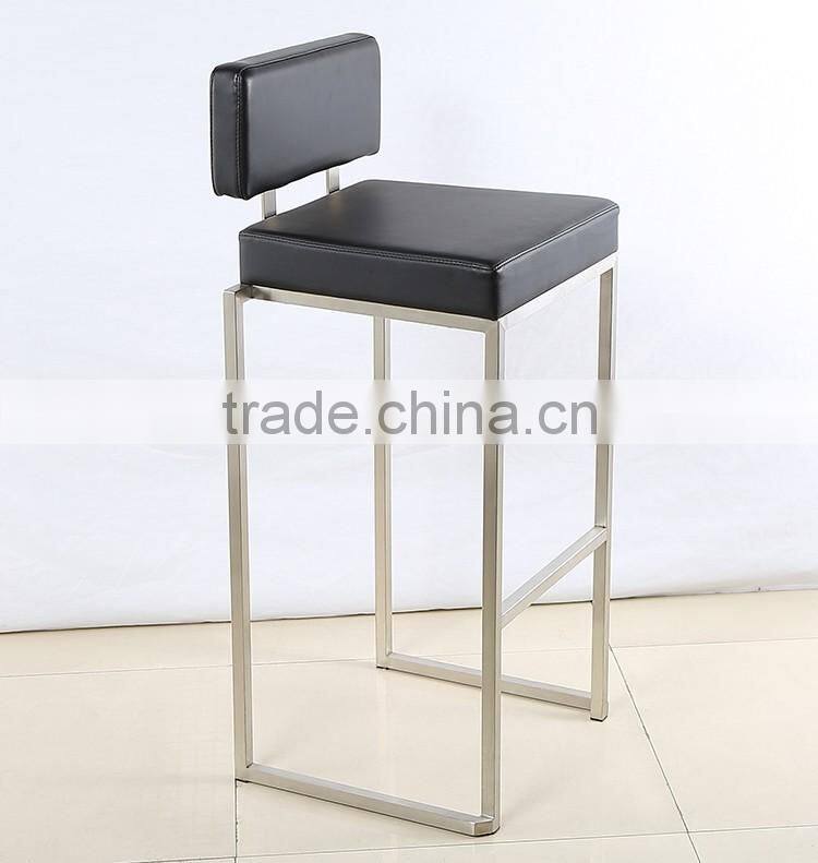 round back high chair with red soft seat