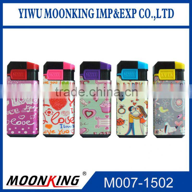 customized picture refillable electronic plastic lighter