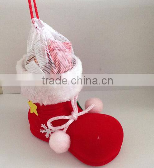 Gift Bag Xmas Decoration Christmas Santa Socks Stocking Red
