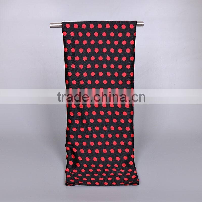 Bulk Selling Fashion Cute Cotton Viscose Wave Polka Dot Scarf Shawl