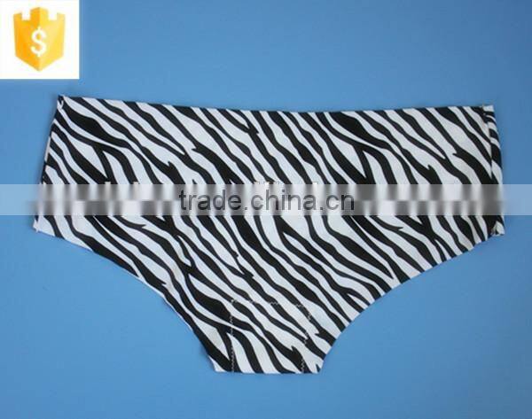 Fashion leopard print laser cut panties,one piece sexy lady underwear