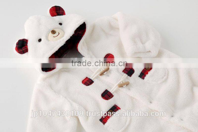 Japanese wholesale products high quality cute clothings animal baby children winter garment hot selling in Japan