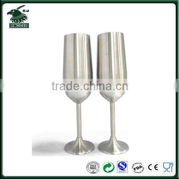 Wine set of 2pcs Champage glass stainless steel household supplier
