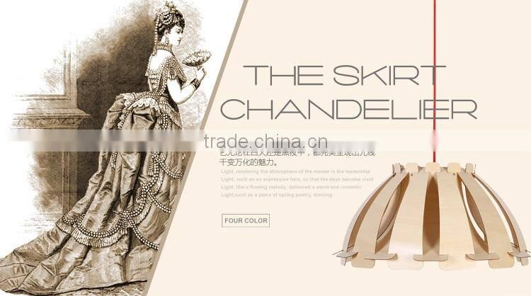 LED pendant Light JK-8005B-25 wooden pendant lamp E27 designer product