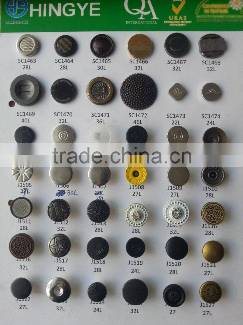 Silver Matt color with Glitter Enamelled Metal Jeans Tack Button For Jeans / Jacket --- J1529