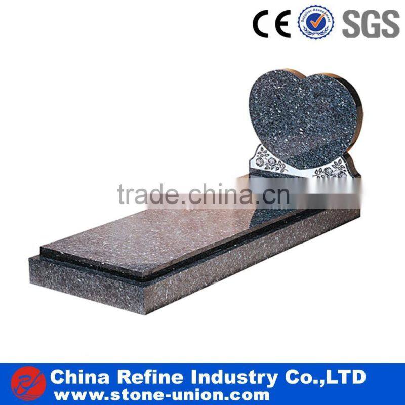Customized grey tombstone and monument factory wholesale