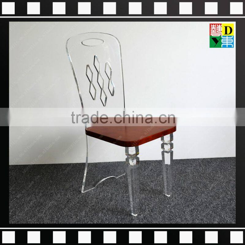 2016 Modern Transparent clear Acrylic restaurant banquet /wedding chairs from China