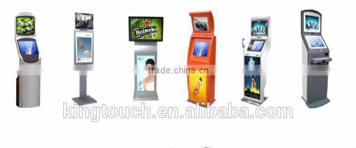 19" Interactive Kiosk,Ticket Printing Touch Screen Kiosk / Touch Kiosk Bank Payment