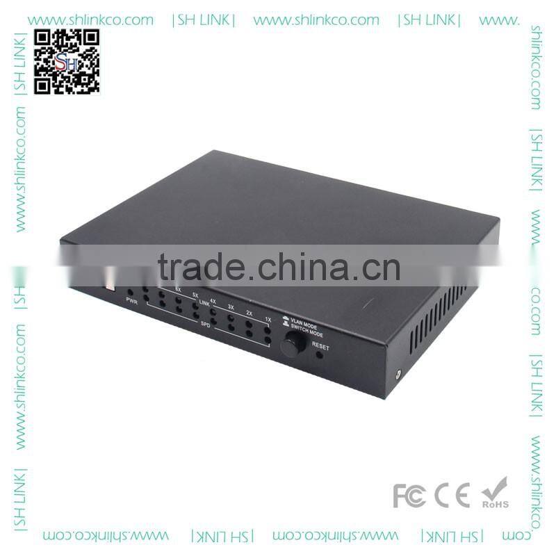 Customized nice quality 9 ports 10/100M fast ethernet switch 8 FE RJ45 1 sfp ports