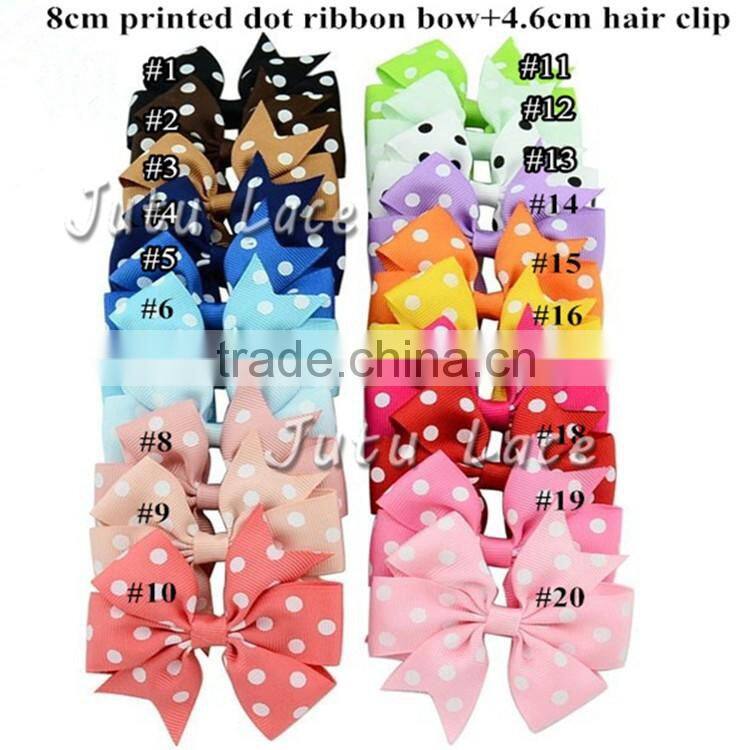 NEW HOT SALE!!20Colors for Choose Big Ribbon Hair Bows Hair Clip Accessories