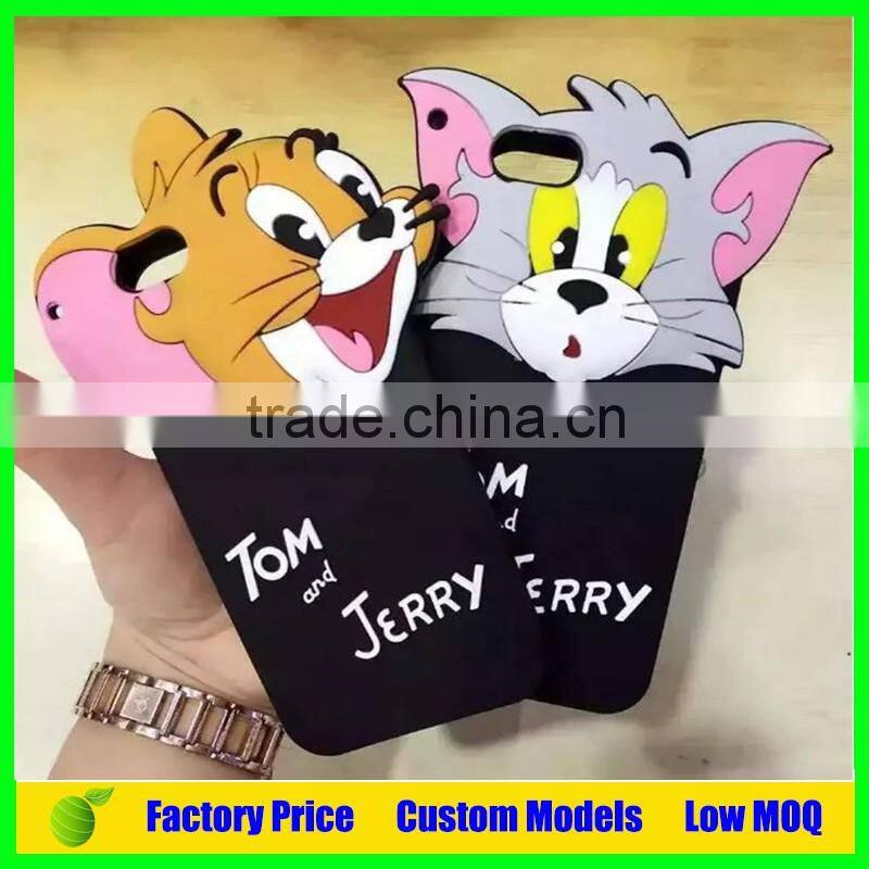 Tom and Jerry custom Silicone mobile 3d phone case for Sony Xperia Z5 compact E5823 phone back cover case